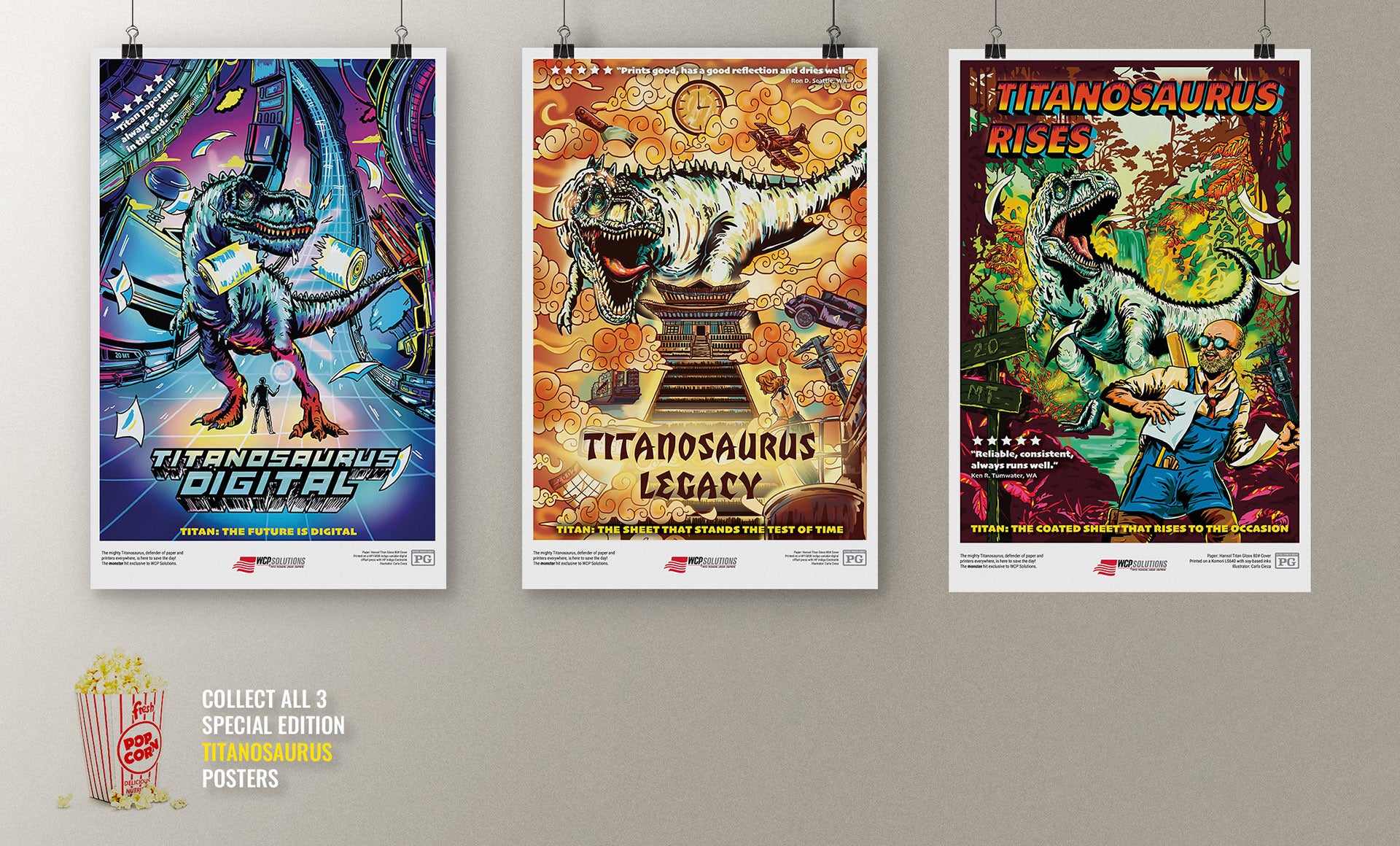 Titanosaurus Rex 3-Poster Series